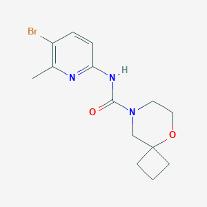 N-(5-bromo-6-methylpyridin-2-yl)-5-oxa-8-azaspiro[3.5]nonane-8-carboxamide