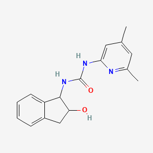 1-(4,6-dimethylpyridin-2-yl)-3-(2-hydroxy-2,3-dihydro-1H-inden-1-yl)urea