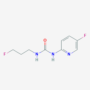 molecular formula C9H11F2N3O B7664966 1-(3-Fluoropropyl)-3-(5-fluoropyridin-2-yl)urea 