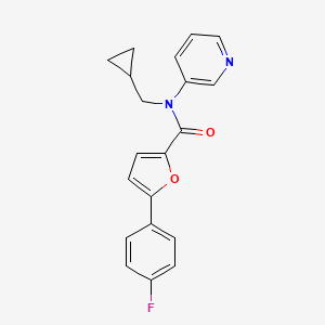 N-(cyclopropylmethyl)-5-(4-fluorophenyl)-N-pyridin-3-ylfuran-2-carboxamide