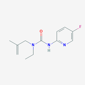 molecular formula C12H16FN3O B7665033 1-Ethyl-3-(5-fluoropyridin-2-yl)-1-(2-methylprop-2-enyl)urea 