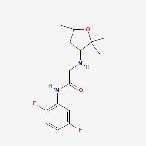 N-(2,5-difluorophenyl)-2-[(2,2,5,5-tetramethyloxolan-3-yl)amino]acetamide