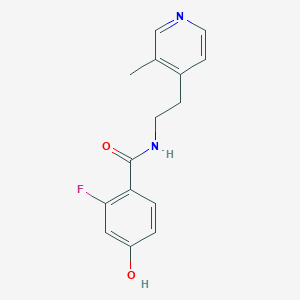 2-fluoro-4-hydroxy-N-[2-(3-methylpyridin-4-yl)ethyl]benzamide