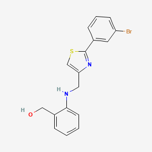 [2-[[2-(3-Bromophenyl)-1,3-thiazol-4-yl]methylamino]phenyl]methanol