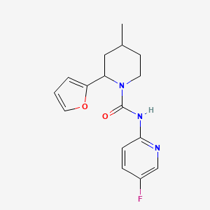 N-(5-fluoropyridin-2-yl)-2-(furan-2-yl)-4-methylpiperidine-1-carboxamide