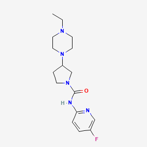 3-(4-ethylpiperazin-1-yl)-N-(5-fluoropyridin-2-yl)pyrrolidine-1-carboxamide