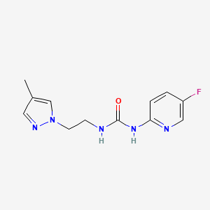 1-(5-Fluoropyridin-2-yl)-3-[2-(4-methylpyrazol-1-yl)ethyl]urea