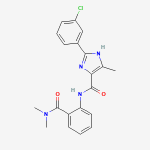 2-(3-chlorophenyl)-N-[2-(dimethylcarbamoyl)phenyl]-5-methyl-1H-imidazole-4-carboxamide