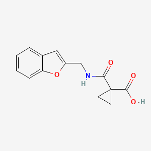 1-(1-Benzofuran-2-ylmethylcarbamoyl)cyclopropane-1-carboxylic acid