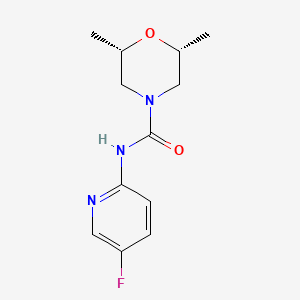 (2R,6S)-N-(5-fluoropyridin-2-yl)-2,6-dimethylmorpholine-4-carboxamide