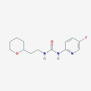 1-(5-Fluoropyridin-2-yl)-3-[2-(oxan-2-yl)ethyl]urea