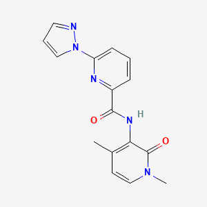 N-(1,4-dimethyl-2-oxopyridin-3-yl)-6-pyrazol-1-ylpyridine-2-carboxamide