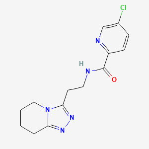 5-chloro-N-[2-(5,6,7,8-tetrahydro-[1,2,4]triazolo[4,3-a]pyridin-3-yl)ethyl]pyridine-2-carboxamide