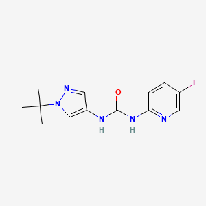 1-(1-Tert-butylpyrazol-4-yl)-3-(5-fluoropyridin-2-yl)urea