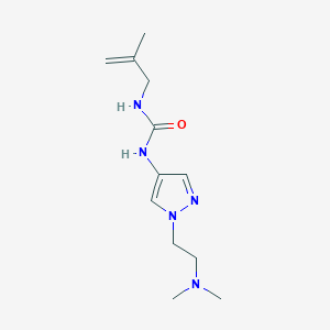 1-[1-[2-(Dimethylamino)ethyl]pyrazol-4-yl]-3-(2-methylprop-2-enyl)urea