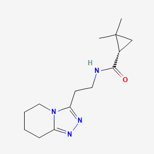 (1S)-2,2-dimethyl-N-[2-(5,6,7,8-tetrahydro-[1,2,4]triazolo[4,3-a]pyridin-3-yl)ethyl]cyclopropane-1-carboxamide