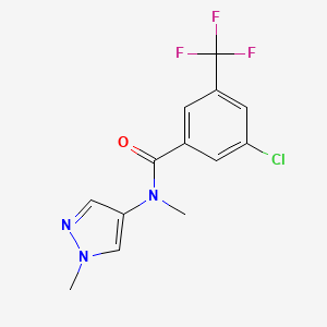 3-chloro-N-methyl-N-(1-methylpyrazol-4-yl)-5-(trifluoromethyl)benzamide