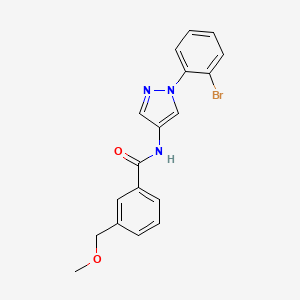 N-[1-(2-bromophenyl)pyrazol-4-yl]-3-(methoxymethyl)benzamide