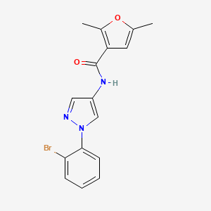 N-[1-(2-bromophenyl)pyrazol-4-yl]-2,5-dimethylfuran-3-carboxamide