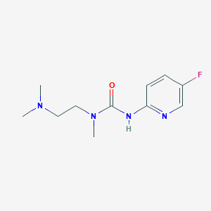 molecular formula C11H17FN4O B7665519 1-[2-(Dimethylamino)ethyl]-3-(5-fluoropyridin-2-yl)-1-methylurea 