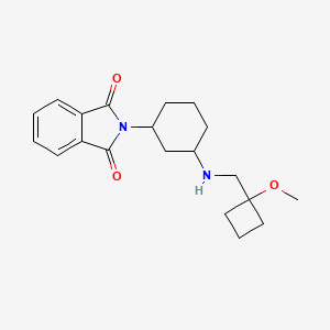 2-[3-[(1-Methoxycyclobutyl)methylamino]cyclohexyl]isoindole-1,3-dione