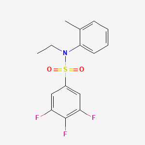 N-ethyl-3,4,5-trifluoro-N-(2-methylphenyl)benzenesulfonamide