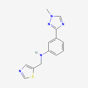 3-(1-methyl-1,2,4-triazol-3-yl)-N-(1,3-thiazol-5-ylmethyl)aniline