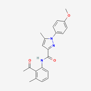 N-(2-acetyl-3-methylphenyl)-1-(4-methoxyphenyl)-5-methylpyrazole-3-carboxamide