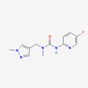 3-(5-Fluoropyridin-2-yl)-1-methyl-1-[(1-methylpyrazol-4-yl)methyl]urea