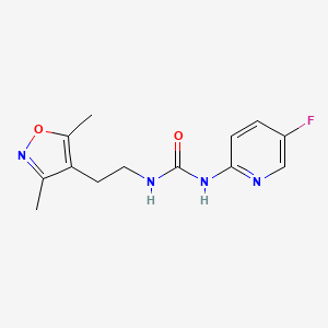 1-[2-(3,5-Dimethyl-1,2-oxazol-4-yl)ethyl]-3-(5-fluoropyridin-2-yl)urea