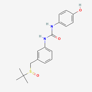 1-[3-(Tert-butylsulfinylmethyl)phenyl]-3-(4-hydroxyphenyl)urea