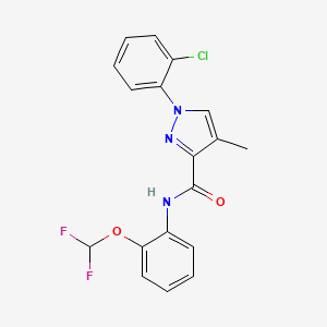 1-(2-chlorophenyl)-N-[2-(difluoromethoxy)phenyl]-4-methylpyrazole-3-carboxamide