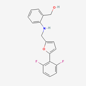 [2-[[5-(2,6-Difluorophenyl)furan-2-yl]methylamino]phenyl]methanol