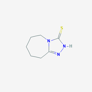 molecular formula C7H11N3S B076657 6,7,8,9-四氢-5H-[1,2,4]三唑并[4,3-a]氮杂庚-3-硫醇 CAS No. 13805-41-9