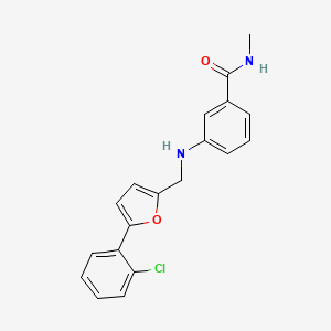 3-[[5-(2-chlorophenyl)furan-2-yl]methylamino]-N-methylbenzamide