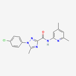 1-(4-chlorophenyl)-N-(4,6-dimethylpyridin-2-yl)-5-methyl-1,2,4-triazole-3-carboxamide