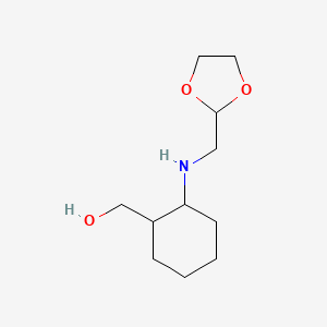 [2-(1,3-Dioxolan-2-ylmethylamino)cyclohexyl]methanol