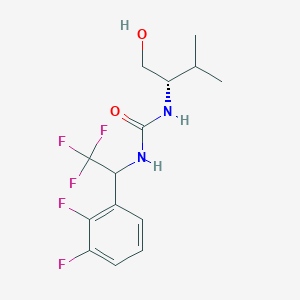 1-[1-(2,3-difluorophenyl)-2,2,2-trifluoroethyl]-3-[(2S)-1-hydroxy-3-methylbutan-2-yl]urea