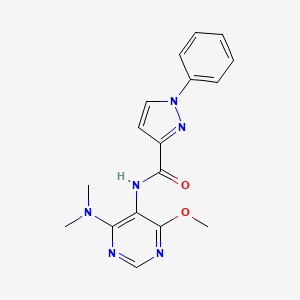 N-[4-(dimethylamino)-6-methoxypyrimidin-5-yl]-1-phenylpyrazole-3-carboxamide