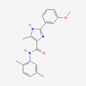 molecular formula C20H21N3O2 B7665985 N-(2,5-dimethylphenyl)-2-(3-methoxyphenyl)-5-methyl-1H-imidazole-4-carboxamide 