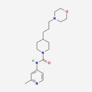 N-(2-methylpyridin-4-yl)-4-(3-morpholin-4-ylpropyl)piperidine-1-carboxamide