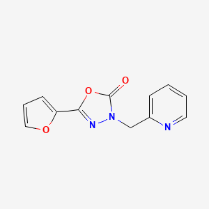 5-(Furan-2-yl)-3-(pyridin-2-ylmethyl)-1,3,4-oxadiazol-2-one