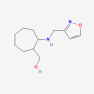 molecular formula C12H20N2O2 B7666009 [2-(1,2-Oxazol-3-ylmethylamino)cycloheptyl]methanol 