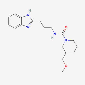 N-[3-(1H-benzimidazol-2-yl)propyl]-3-(methoxymethyl)piperidine-1-carboxamide