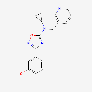 N-cyclopropyl-3-(3-methoxyphenyl)-N-(pyridin-3-ylmethyl)-1,2,4-oxadiazol-5-amine