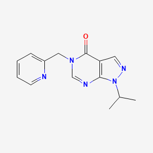 1-Propan-2-yl-5-(pyridin-2-ylmethyl)pyrazolo[3,4-d]pyrimidin-4-one