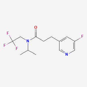 3-(5-fluoropyridin-3-yl)-N-propan-2-yl-N-(2,2,2-trifluoroethyl)propanamide