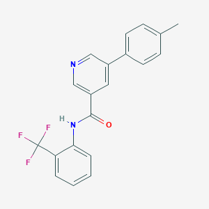 5-(4-methylphenyl)-N-[2-(trifluoromethyl)phenyl]pyridine-3-carboxamide