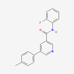 N-(2-fluorophenyl)-5-(4-methylphenyl)pyridine-3-carboxamide