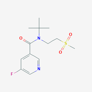 N-tert-butyl-5-fluoro-N-(2-methylsulfonylethyl)pyridine-3-carboxamide